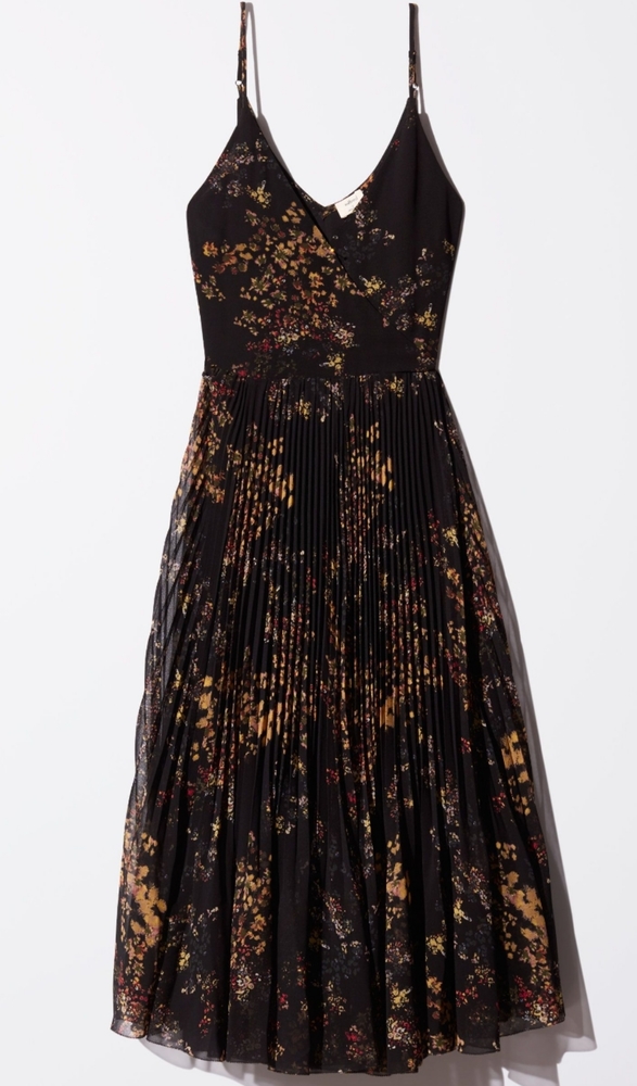 Aritzia Wilfred Beaune Floral Wrap Dress Womens Size Large NWT
